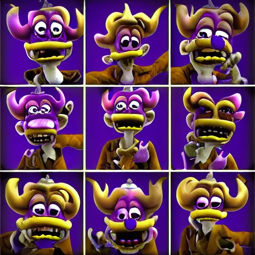 Image similar to waluigi demonology