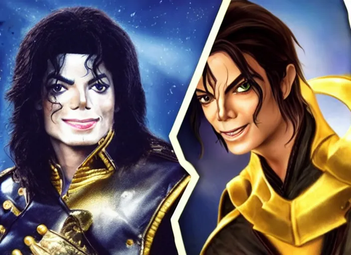 Image similar to michael jackson as anduin in world of warcraft