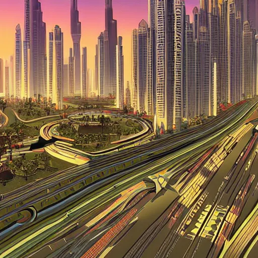 Prompt: gta : dubai, by furio tedeschi