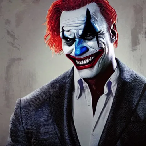 Prompt: Dwayne Johnson as Joker