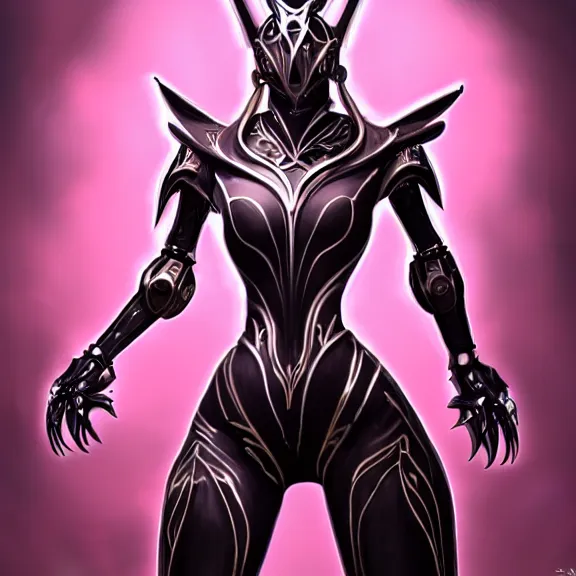 Image similar to highly detailed exquisite fanart, of a beautiful female warframe, but as an anthropomorphic robot dragon, shiny silver armor engraved, Fuchsia hide, elegant pose, close-up shot, full body shot, epic cinematic shot, long elegant tail behind, sharp claws for hands, professional digital art, high end digital art, singular, realistic, DeviantArt, artstation, Furaffinity, 8k HD render