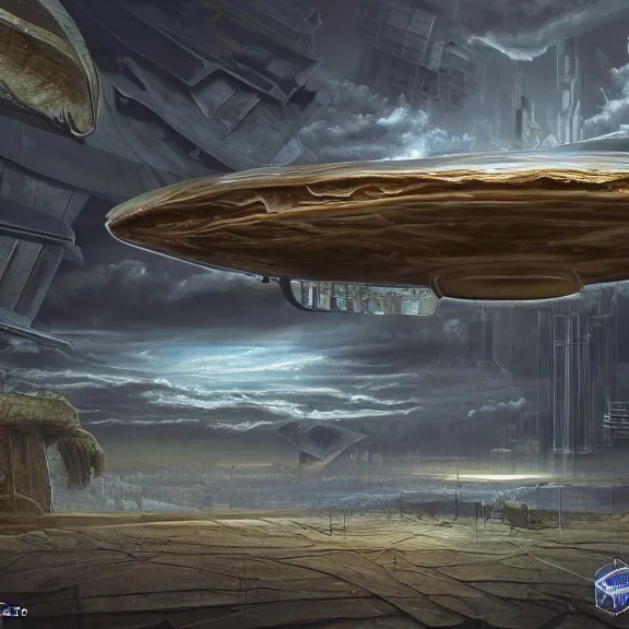 Prompt: Flan, science fiction matte painting, highly detailed,