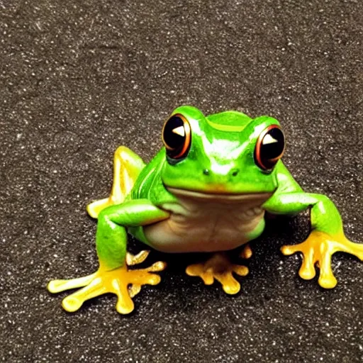 Image similar to frog that looks like pikachu, photo