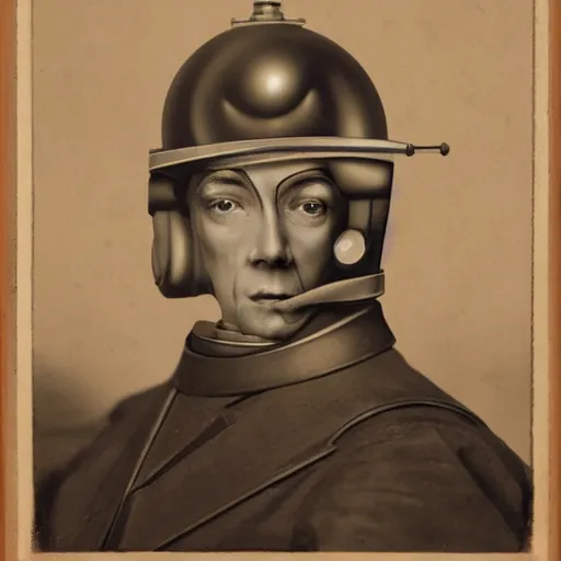 Image similar to portrait of leonard euler as a robot