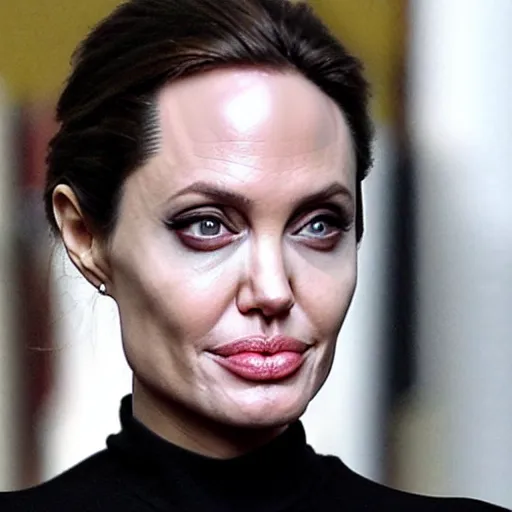 Image similar to angelina jolie as voldemort