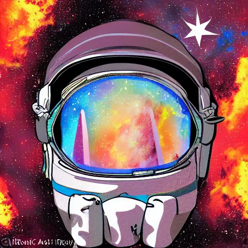 Image similar to man astronautgorilla, digital art