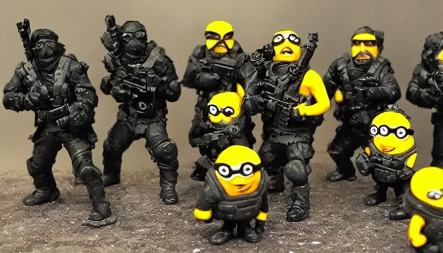 Image similar to “minions part of blackwater mercenary group”