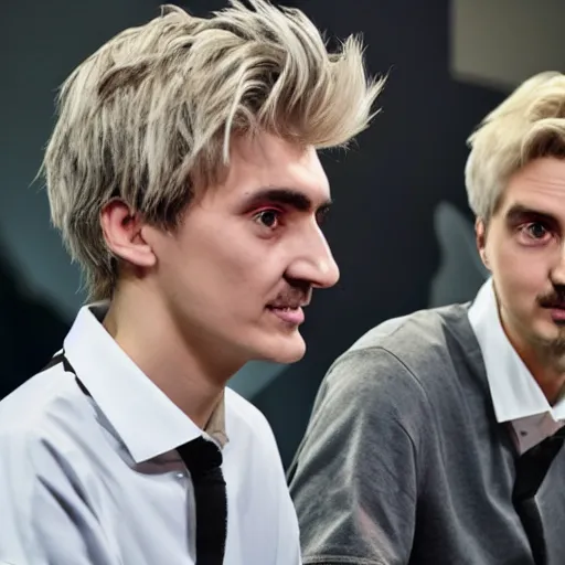 Prompt: xQc and forsen