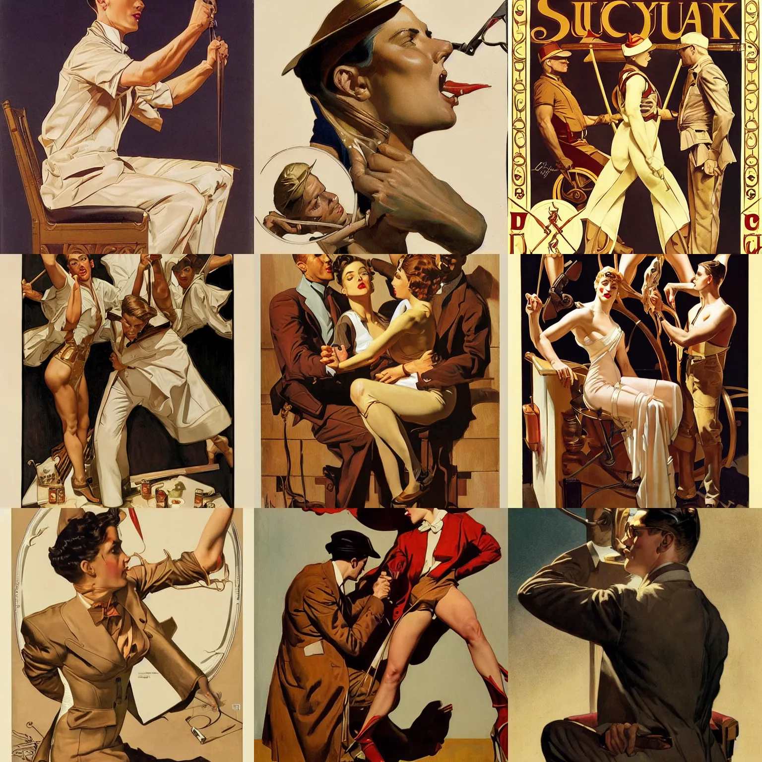 Prompt: jc leyendecker's magnum opus