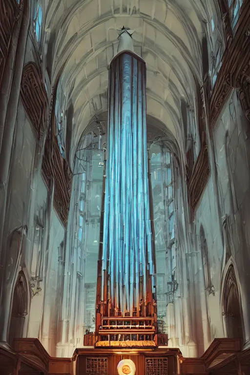 Prompt: pipe organ, single subject, scenic full shot, ambient lighting, detailed face, by makoto shinkai, stanley artgerm lau, wlop, rossdraws