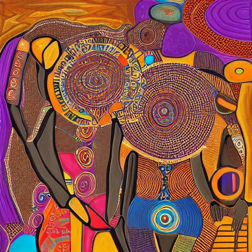 Image similar to the philosophy of ubuntu, african art, 4 k, ultra detailed