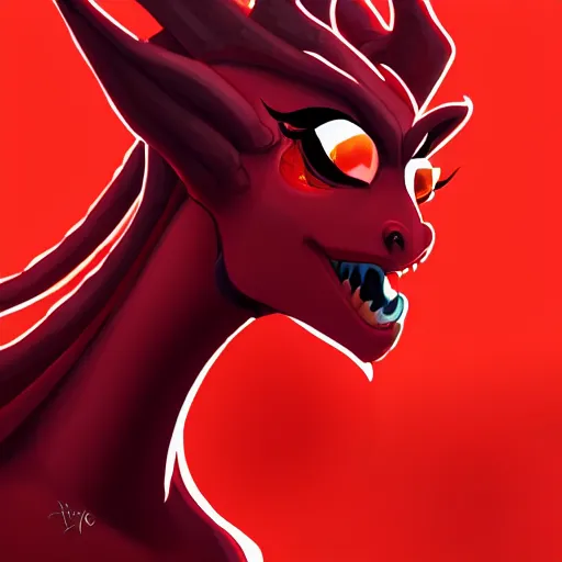 Prompt: female portrait anthropomorphic dragon wearing red clothes, Physically important : she has small head, Mega important : perfect master piece, award winning, full body in the graphic style of Patrick Gleason, detailed art, trending on Artstation, sharp focus, comic art