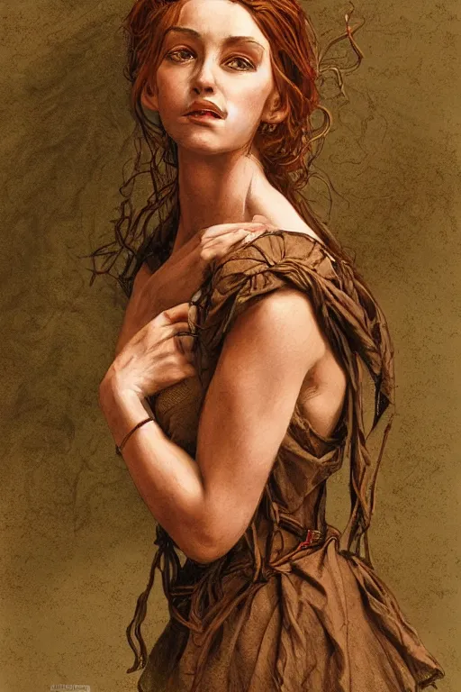 Image similar to beautiful natural coy cottagecore peasant maiden master life drawing, intricate, elegant, highly detailed, digital painting, artstation, concept art, smooth, sharp focus, illustration, art gerald brom