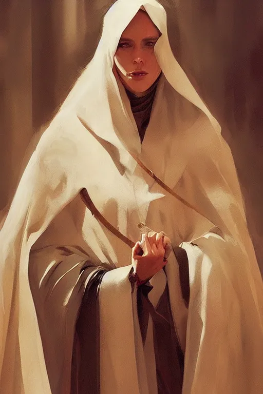 Image similar to catherine of siena by Greg Rutkowski, painting, portrait, trending on artstation