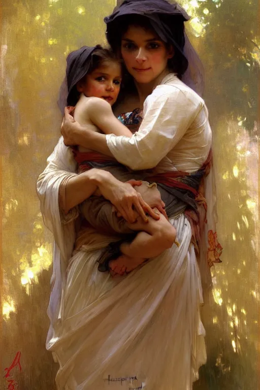 Prompt: mummy, painting by daniel gerhartz, alphonse mucha, bouguereau, detailed art, artstation