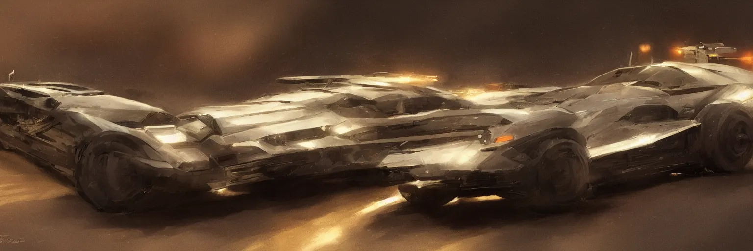 Image similar to Police Spinner, Blade Runner Car, concept art, 2049, illustration by George Hull Design, 8k