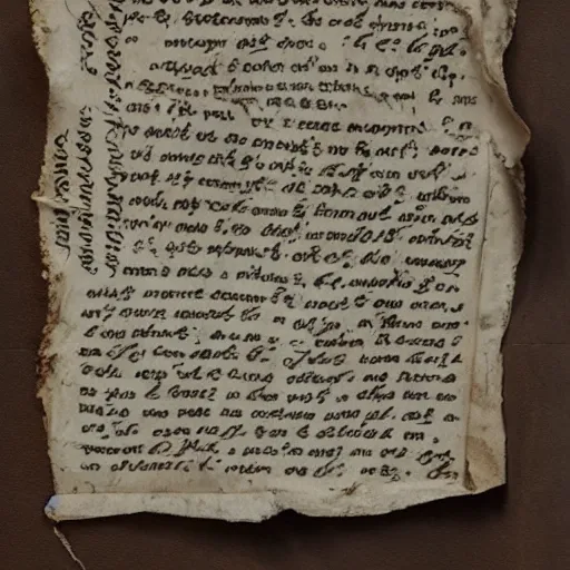 Image similar to tattered parchment with cthulhu characters written on it