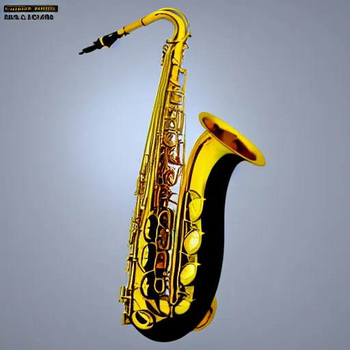 Prompt: golden baritone saxophone 8 k high quality highly detailed octane render blender