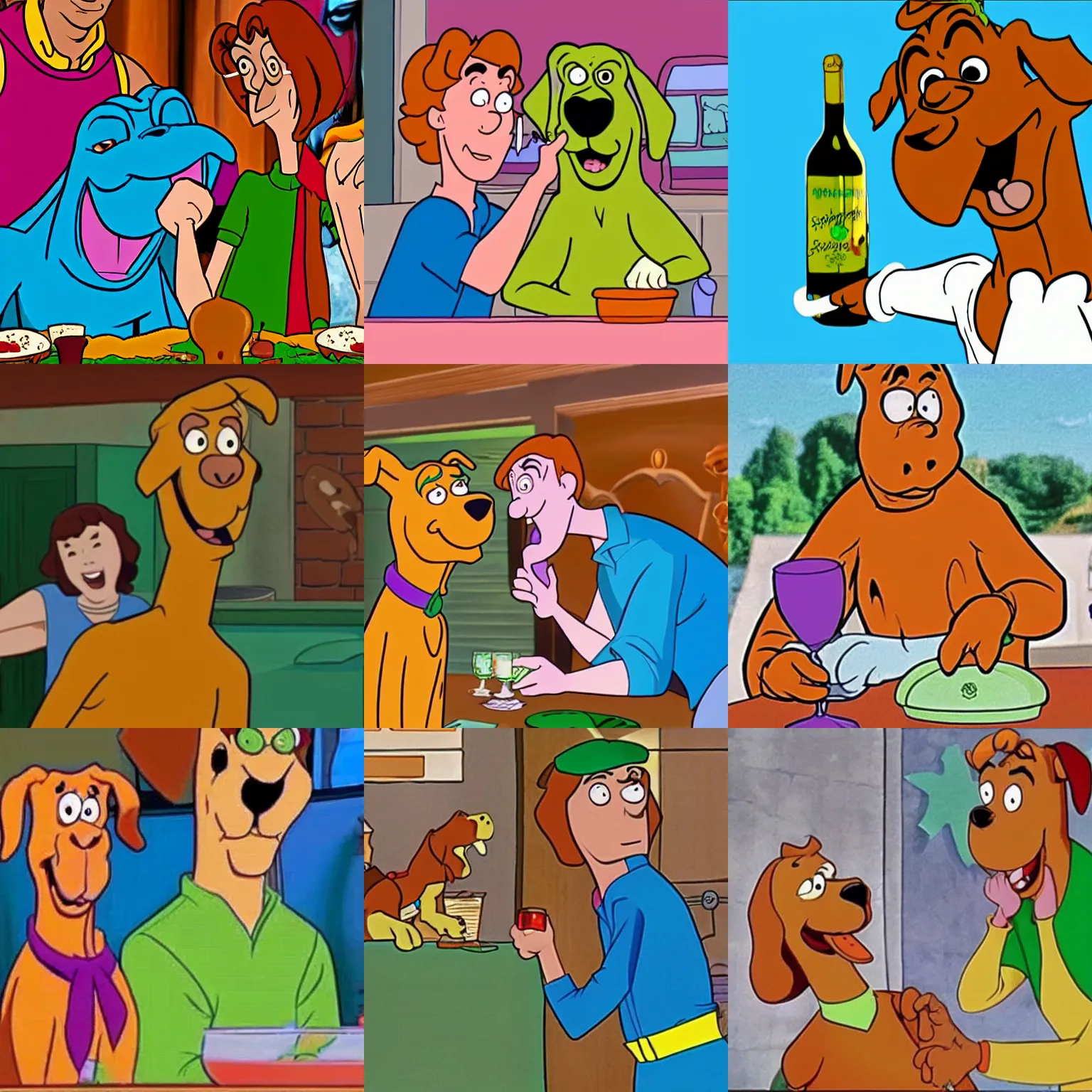 Scooby Doo getting ready to pop his cork. | Stable Diffusion | OpenArt