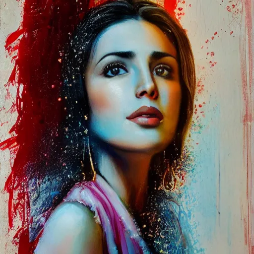 Image similar to ebru sahin realistic, cinematic portrait