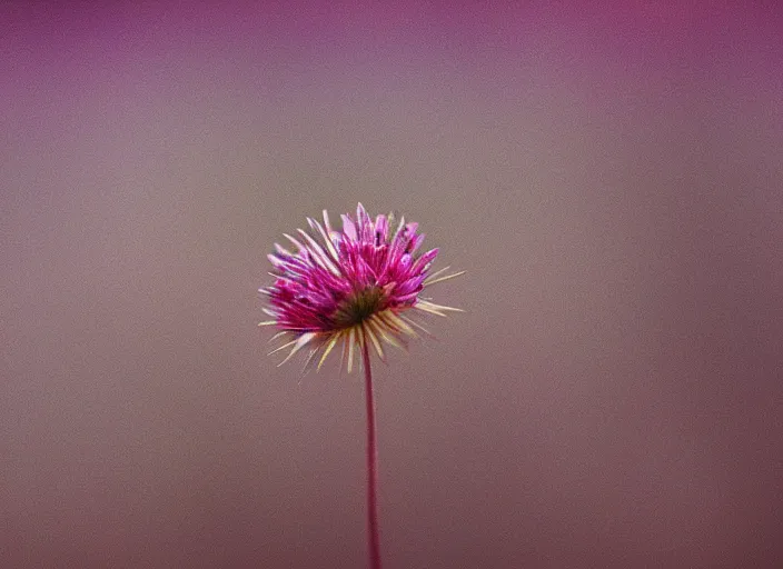 Image similar to A macro photograph of a flower by Zdzislaw Beksinski, depth of field, bokeh