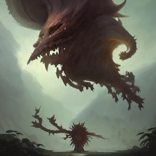 Image similar to Wind monster spirit, dnd style, epic fantasy game art, by Greg Rutkowski, hearthstone artwork