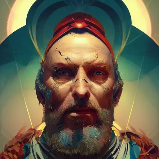 Image similar to 45 year old man in Biblical clothing by Kilian Eng, by Sandra Chevrier, high quality 3d render, octane render, cgsociety