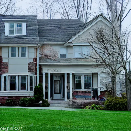 Image similar to house in wheaton, il. photographed with leica summilux - m 2 4 mm lens, iso 1 0 0, f / 8, portra 4 0 0