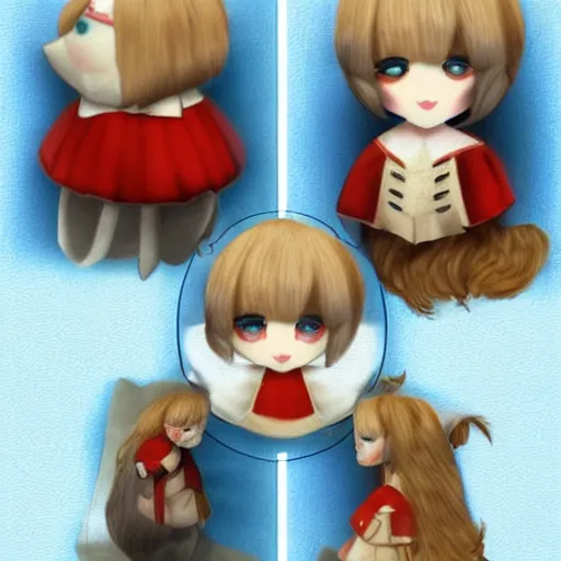 Image similar to cute fumo plush inspired by historical figures, artstation