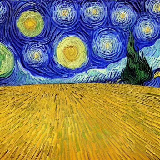 Prompt: van gogh painting of a photon a, 4 k, hyper realistic, dslr, high resolution, landscape, beautiful, canvas texture