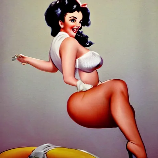 Image similar to curvy pin - up girl hilda