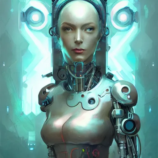 Image similar to portrait of a beautiful cybernetic woman, cyberpunk concept art by pete mohrbacher and seb mckinnon and beksinski and josan gonzales, digital art, highly detailed, intricate, sci-fi, sharp focus, Trending on Artstation HQ, deviantart, unreal engine 5, 4K UHD image