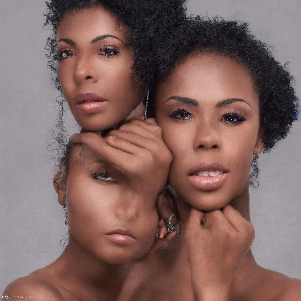 Prompt: realistic photo portrait of beautiful black woman,