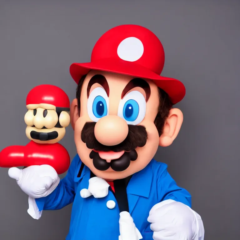 Prompt: dr. mario as a real person, photo portrait, stock photo