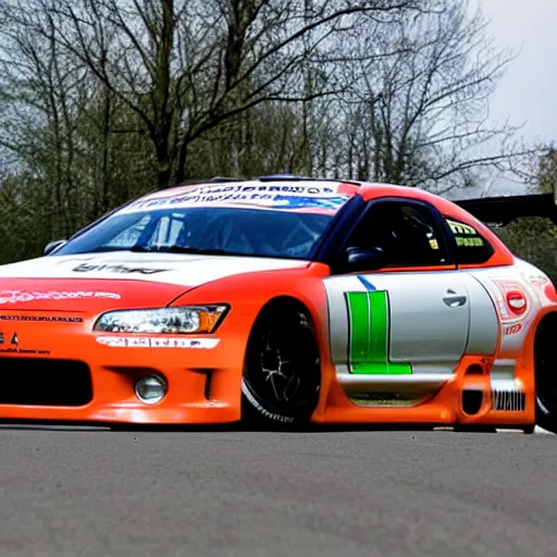 Image similar to Mitsubishi eclipse 2003 highly detailed racing car