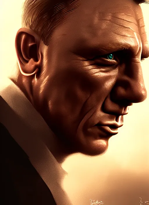 Prompt: portrait, Daniel Craig , dramatic lighting, cinematic, establishing shot, extremely high detail, foto realistic, cinematic lighting, post processed, concept art, artstation, style by eddie mendoza, raphael lacoste, alex ross