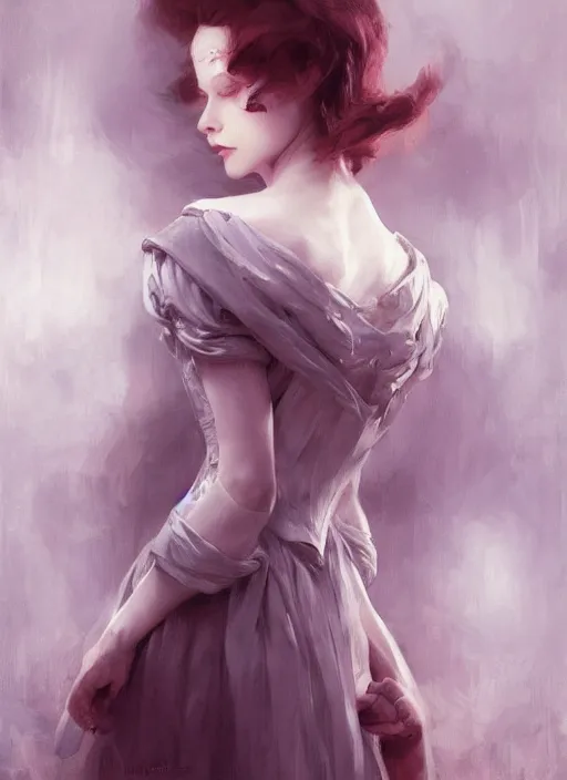 Image similar to character concept portrait of Alice in Wonderland, pale skin, intricate, elegant, digital painting, concept art, smooth, sharp focus, illustration, from Metal Gear, by Ruan Jia and Mandy Jurgens and William-Adolphe Bouguereau, Artgerm