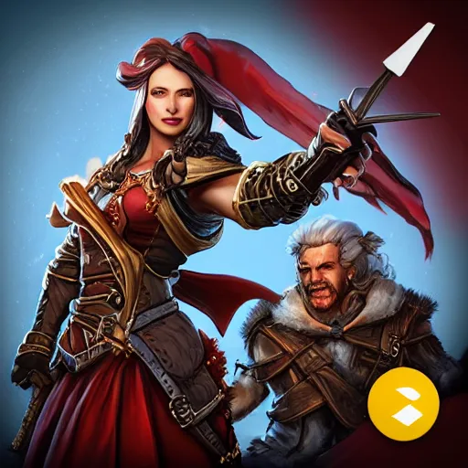 Image similar to divinity original sin 2, div os 2, div 2, group chat icon