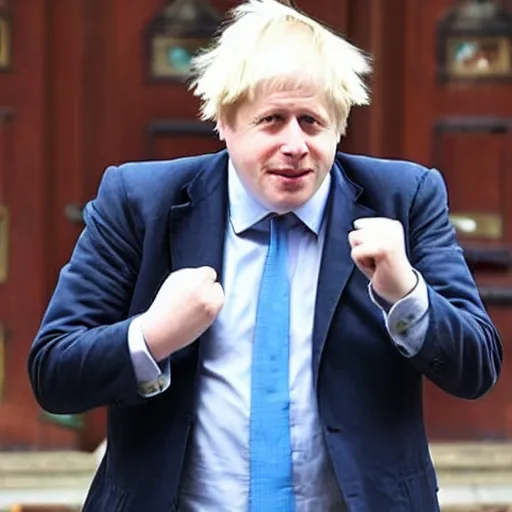 Image similar to boris johnson with a bowl cut