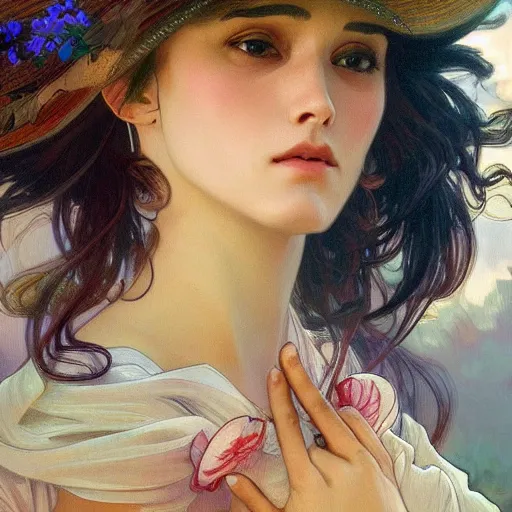 Prompt: dancing nancies, portrait, highly detailed, deep focus, elegant, digital painting, smooth, sharp focus, illustration, ultra realistic, 8 k, art by artgerm and alphonse mucha