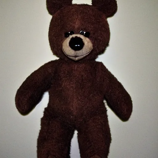 Prompt: teddy bear, donny darko style,