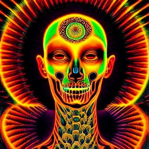 Image similar to dmt ego of death, 8 k, detailed