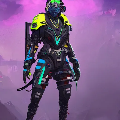 Prompt: volt concept art from apex legends