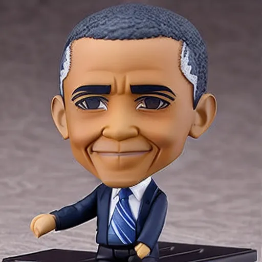 Prompt: nendoroid of barack obama