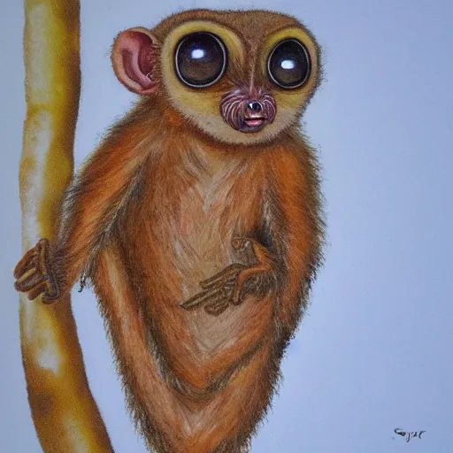 Prompt: tarsier by sylvia ritter