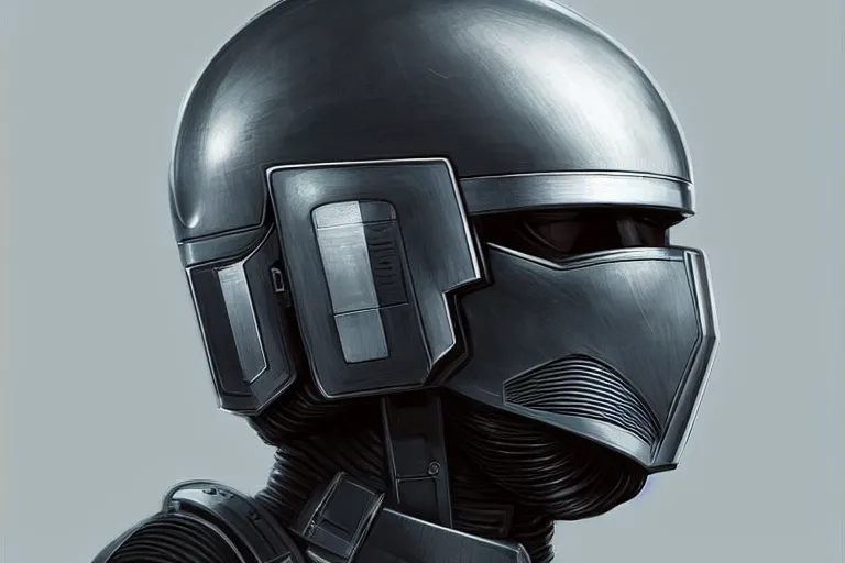 Image similar to cybernetic empire soldier in minimalistic helmet, dieter rams, image, elegant, highly detailed, sharp focus, illustration, beautiful, geometric, trending on artstation, battlefield, cinematic, artwork by wlop