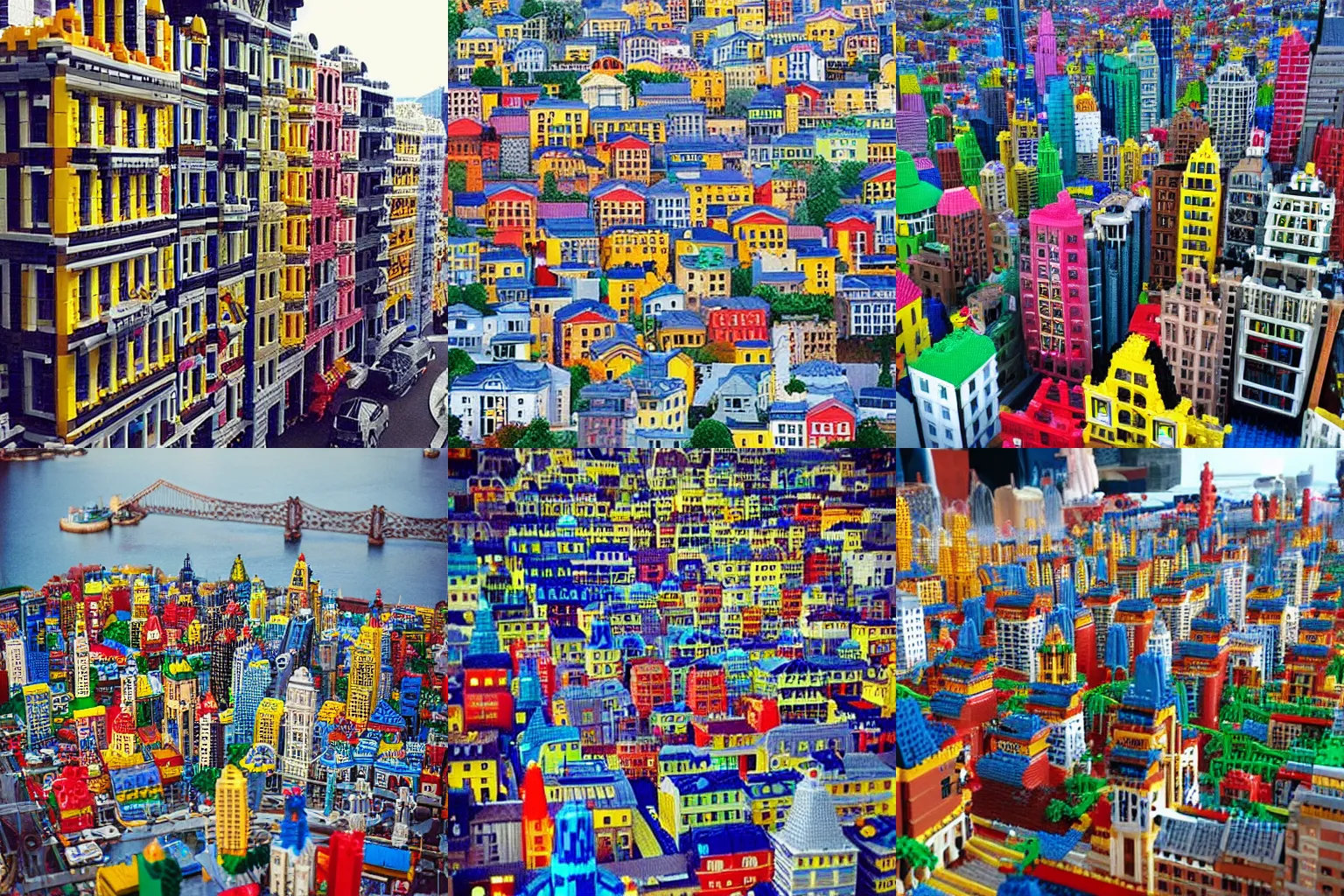 Prompt: “a city made of legos”