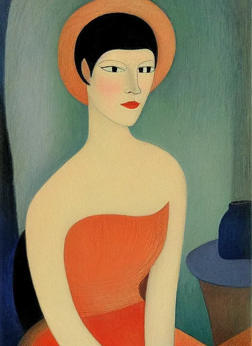 Image similar to a portrait of a pretty young lady by alice bailly