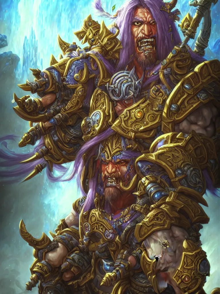 Image similar to World of Warcraft epic character portrait drawn by Katsuhiro Otomo, photorealistic style, intricate detailed oil painting, detailed illustration, oil painting, painterly feeling, centric composition singular character