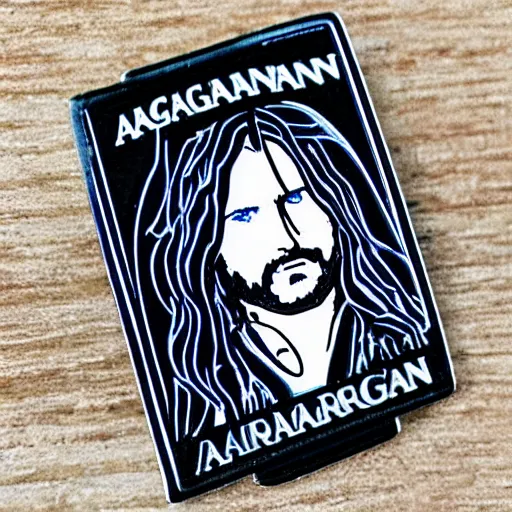 Image similar to aragorn enamel pin